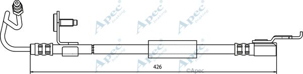 APEC BRAKING stabdžių žarnelė HOS3329